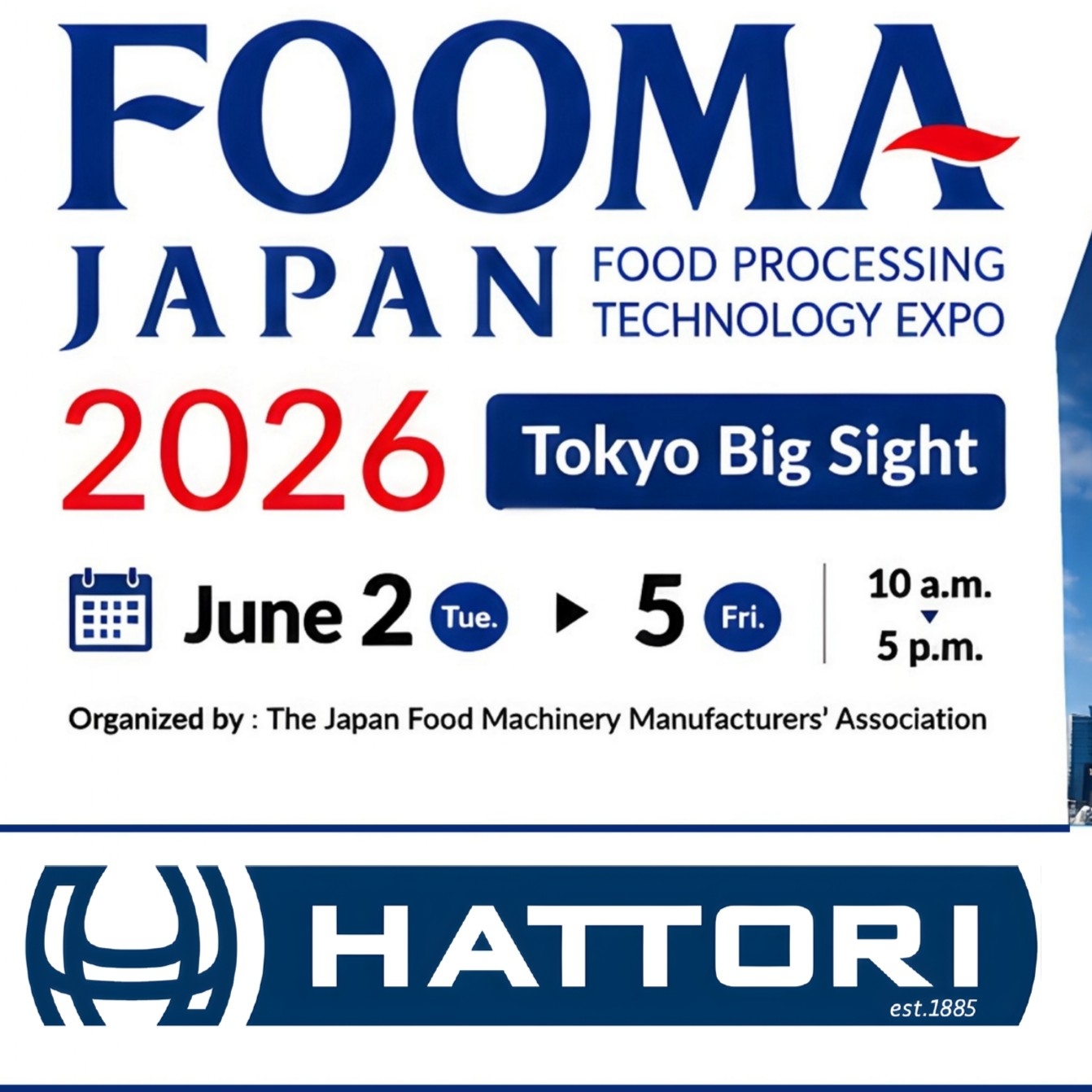 Explore Practical Kitchen Solutions with Hattori at FOOMA Japan 2026